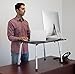Mount-It! Standing Desk Height Adjustable Tabletop Standing Desk Converter, 32x22 Large Desktop Workstation, Black (MI-7933)