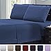 Mellanni Cotton Flannel Sheet Set - Double Brushed for Added Softness & Comfort - Deep Pocket Fitted Sheet up to 16