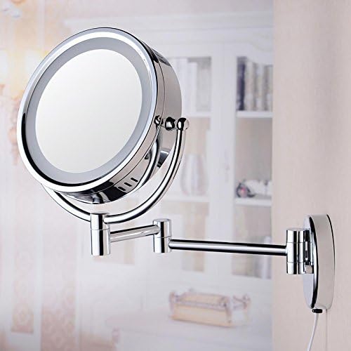 BLUESKII Makeup Mirror with LED Light Wall Mount