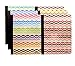 Set of 6 Chevron Composition Notebooks (100 Page, College Ruled, Non-Punched, 9.75