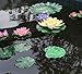 Hilingo 40 Pcs Artificial Lily Pad Floating Foam Lotus Leaves Foliage Pond Decor （Two Size