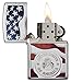 Zippo America Stamp on Flag Pocket Lighter, High Polish Chromethumb 3