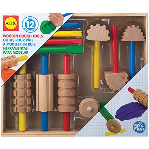 ALEX Toys Artist Studio Wooden Dough Tools Set 12 Piece