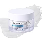IZEZE Soul HNA Hydro Cream 1.69 fl.oz, 50 ml | Hyaluronic Acid Moisturizer Face Cream, Adenosine Facial Cream, Cypress Water, Korean Skincare for Dry Skin, Hydrating Cypress Extract