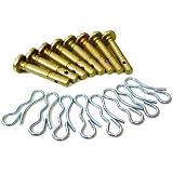 10 pcs Shear Pins + 10 pcs Cotters Pins for 738-04124A Cub Cadet MTD Troy Bilt 714-04040 738-04124 Snowblowers Replacement .2