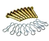 10 pcs Shear Pins + 10 pcs Cotters Pins for 738-04124A Cub Cadet MTD Troy Bilt 714-04040 738-04124 Snowblowers Replacement .25