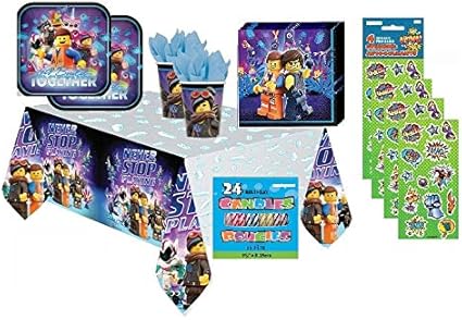 Amazon Com The Lego Movie 2 Birthday Party Supplies Bundle Set