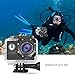 Nexgadget Action Camera, EXPLORER Series WiFi Sports Camera FHD 1080P 140 Degree Wide-Angle Lens, IP68 Certified Waterproof Camera Diving up to 30 Meters
