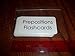 23 laminated Preschool Prepositions Flashcards.