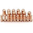HUEGU 20pcs PT-80 PT80 IPT-80 PTM-80 Plasma Cutting Torch Consumables Electrode 52558 Nozzle 51311 P1.0 Tip 1.0mm 0.039'', Copper