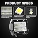 LED Pod Light Bar, AAIWA 6 Inch LED Driving Lights 4PCS 48W Flood Off Road Backup Light LED Fog Lights for Truck SUV ATV UTV Boat