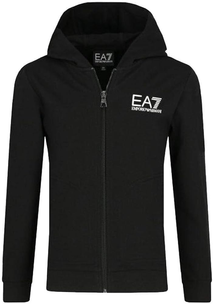 EA7 Zip Hooded Sweatshirt Baby Black 6HBM51-BJ05Z 8 anni: Amazon.co.uk: Clothing