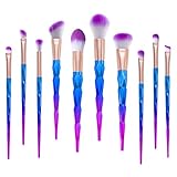 L’aise vie Makeup Brushes Set 10 Pieces Premium Synthetic Kabuki Foundation Face Powder Blush Eyeshadow Lip Brushes Makeup Brush Kit Cruelty-Free Synthetic Fiber Bristles