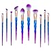 L’aise vie Makeup Brushes Set 10 Pieces Premium Synthetic Kabuki Foundation Face Powder Blush Eyeshadow Lip Brushes Makeup Brush Kit Cruelty-Free Synthetic Fiber Bristles