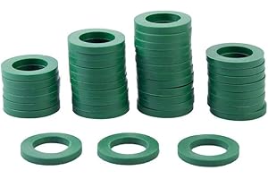 Garden Hose Washer Rubber Washers,Heavy Duty Green Rubber Washer Fit All Standard 3/4" Garden Hose Fittings 40pcs