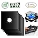 Gas Range Protectors 6 Packs, FengNiao 0.2mm Thickness Reusable Cuttable Gas Stove Burner Covers, Non-Stick, Fast Clean, FDA approved