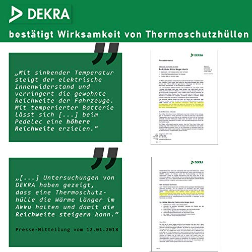 Wheeloo E-bike accubescherming voor geïntegreerde frameaccu, 30-38 cm omtrek, universele pasvorm, bescherming tegen kou… - Image 7