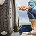 Motor Luxe Portable Air Compressor Pump 12V DC - Digital Tire Inflator with 100 PSI Pressure Gauge for Car - Auto Shut Off & Free Accessories
