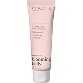 ATTITUDE Pregnancy Nourishing Body Cream, EWG Verified, Dermatologically Tested, Plant and Mineral-Based, Vegan Maternity Products, Argan Oil, 8 Fl Oz