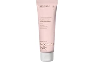ATTITUDE Pregnancy Nourishing Body Cream, EWG Verified, Dermatologically Tested, Plant and Mineral-Based, Vegan Maternity Products, Argan Oil, 8 Fl Oz