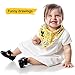 Bandana Bibs for Boys and Girls | 100% Cotton Absorbent Baby Bib Gift Set of 4 + Pacifier Clip + eBook