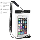 Kemier Universal Waterproof Case,Cell Phone Dry Bag for Apple iPhone7/7Plus,6S 6,6S Plus, 5S 5,Samsung Galaxy S6, Note 5 4, HTC LG Sony Nokia Motorola up to 8.0