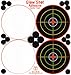 25 Pack - 4 Bullseye - Reactive Splatter Targets - Adhesive Multicolor Version- GlowShot - Gun and Rifle Targets