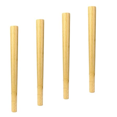 Runde massivholz ersatz Sofa bücherregal fuß couchtisch fuß Tisch seitenschrank Schrank Bett möbel Holz Beine (4er Set)