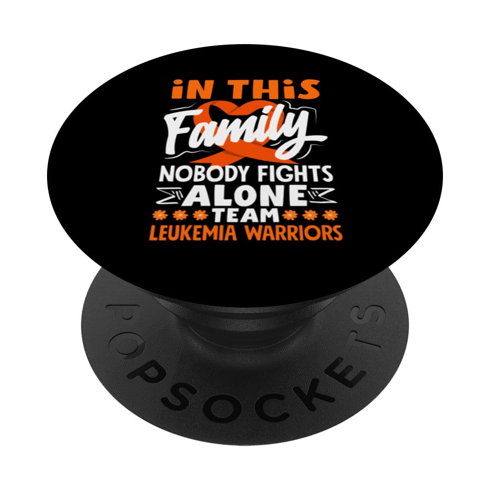 Nobody Fights Alone Team Leukemia Warrior PopSockets Swappable PopGrip