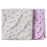 Carter's Baby Girls Hearts 2 Pk Swaddle Blanket Set