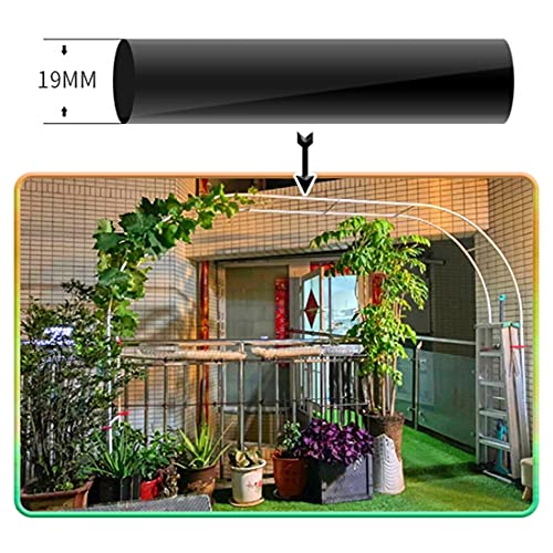 Gnova Garten-Rosenbogen grün,2.2m Torbogen Rankhilfe für Pflanzen,Hochzeit verziert,Garten Rankenbogen,schwarz,weiß – Bild 3