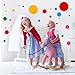 Polka Dots Wall Decals 91 pcs Cute - Colorful Round Stickers for Toddlers & Kids Bedroom,Playhouse,Nursery Decorations