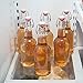 California Home Goods 16 Ounce Grolsch Bottles with EZ Caps for Beer, Fermenting Kombucha, Home Brewing, Kefir, Resealable and Reusable, Flip Top Caps, Clear (Set of 6)