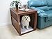 Crown Pet Products Pet Crate Wood Dog Crate Furniture End Table, Large Size with Mahogany Finishthumb 1