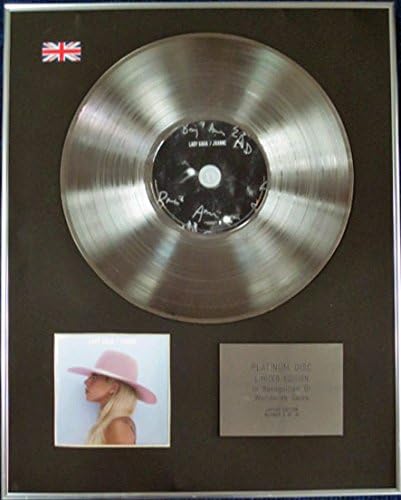 LADY GAGA - Limited Edition CD Platinum Disc - JOANNE