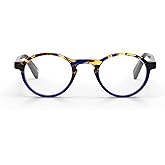 eyebobs - Board Stiff (Narrow) | Premium Reading Glasses for Men and Women | Round Frame for Narrow Faces | Sizes 0.0x - 4.0x