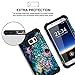 Hocase Galaxy S7 Case, SM-G930 Case, Heavy Duty Shockproof Hard Plastic+Silicone Bumper Full Body Protective Phone Case for Samsung Galaxy S7 G930 with Cute Flower Design - Mandala in Galaxy