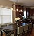 CLAXY Rustic Kitchen Island Pendant Lighting Adjustable Dining Room Chandelier -3 Lights