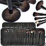 Moonight Professional Cosmetic Brush Set -24 Piece Makeup Brush Set with Premium Synthetic Hair,Pro Wooden Handle Cosmetic Makeup Brush kit set