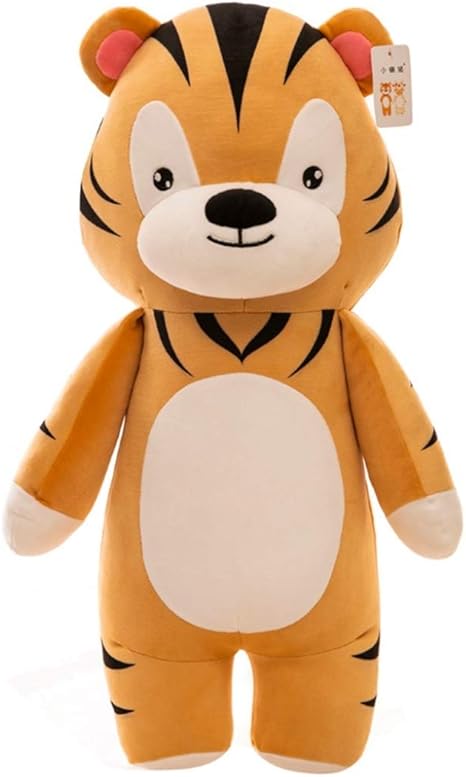 Amazon Co Jp ぬいぐるみ アニマル くま タイガー うさぎ うし 癒される もふもふ ふんわり おもちゃ 女の子 女性 添い寝 誕生日プレゼント ブラウン １００ｃｍ おもちゃ