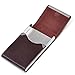 Ayliss offer Personalized Engraving service Bussiness Card Holder Top Quality Stainless Steel Leather Magnetic Shut