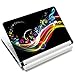 Meffort Inc 15 15.6 Inch Laptop Notebook Skin Sticker Cover Art Decal (Included 2 Wrist pad) - Rainbow Music Note Design