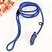 Mangostle Durable Pet Dog Nylon Adjustable Loop Training Leash Slip Lead Traction Rope Leashes Collar Small and Medium Dogs Leash 1.38m