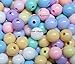 Lot of 150pcs Acrylic Round Beads 8 mm Assorted Color Mix Plastic Pastel Beads Bracelet Kawaii Rainbow Necklace Jewelry Making Craft Kits Kids diy