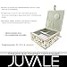 Juvale Retro Style Sewing Basket with Handle (8 x 8 x 4 Inches)