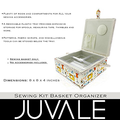 3 Juvale+Sewing+Basket+Organizer+Accessories