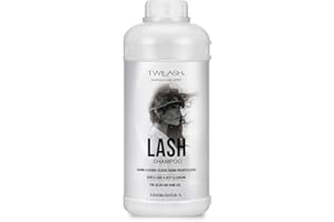 TWILASH BY DLY Lash Shampoo Bulk, Eyelash Cleanser for Extensions 1 Liters, Safe Makeup Remover, Non-irritating or Burning Formula Eyelid Foaming Cleanser for Professional Salon and Home Use (Classic Charm-1L)