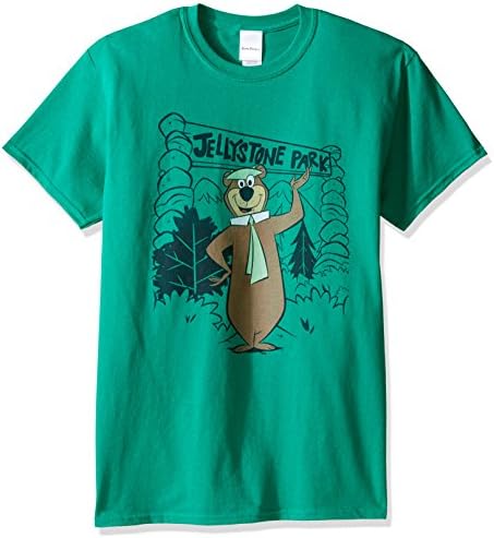 Yogi Bear Men's Big and Tall Jellystone Park Yogi T-Shirt, Kelly, 5XL
