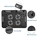 AICHESON Laptop Cooling Pad 15.6 Inch Portable Notebook Cooler, 4 Fans Blue Lights 1000RPM, S026
