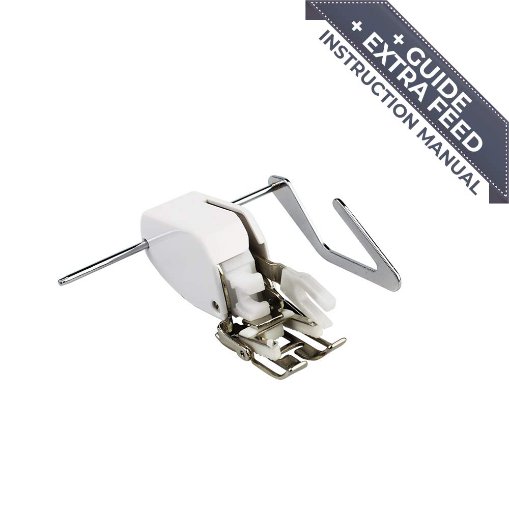 La Canilla ® - Walking Foot For Sewing Machine With Guide for Janome, Brother, Singer Sewing Machines | Universal, Low Shank (with Guide)